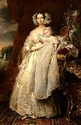 Franz Xaver Winterhalter Portrait of Helena of Mecklemburg oil painting artist